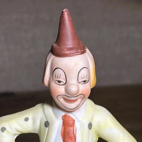 Vintage Music Box Clown Holding Accordion Ceramic Decor Home Accents - Picture 7 of 10